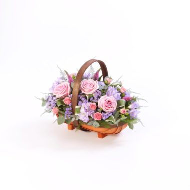 Cesta Mixta - Rosa Y Lila