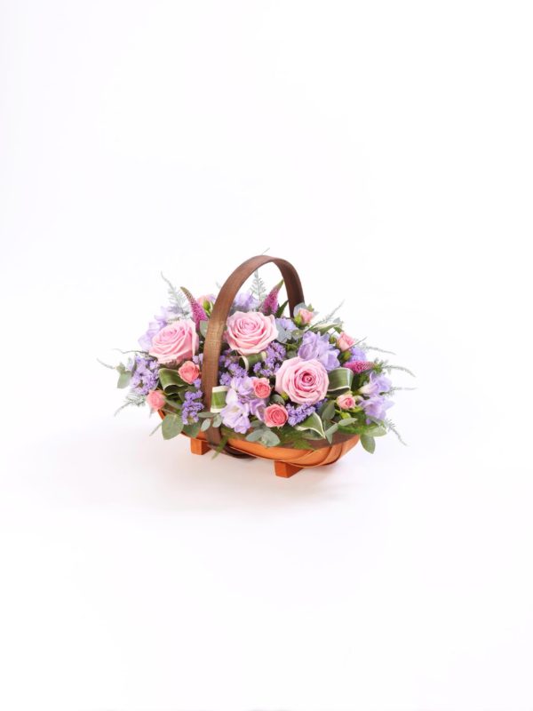 Cesta Mixta - Rosa Y Lila