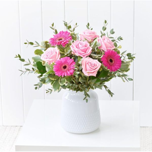 Blushing Blooms Vase