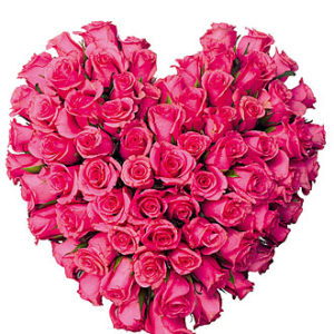 "Heart" Arrngmnt of Roses
