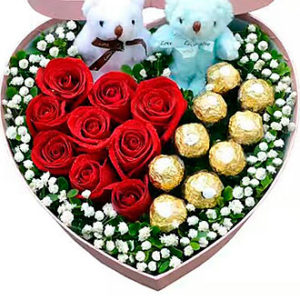 Rose Heart and Chocolates