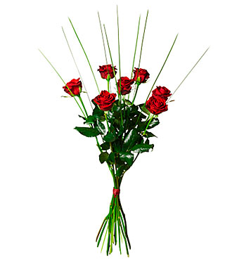 Bouquet of 7 Red Roses