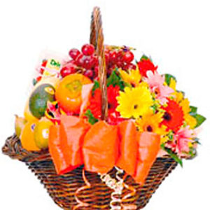 Fruits & Flowers Basket