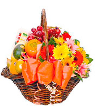 Fruits & Flowers Basket