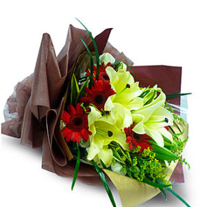 Mixed Cut Flowers Yellow