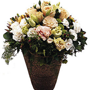 Flowers in Pottery Vase