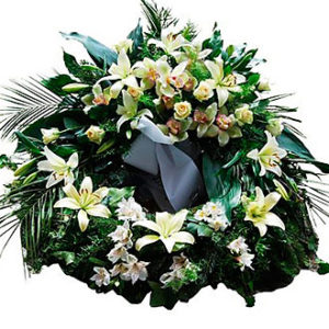 Wreath in pastel colors