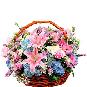 Basket Fresh Flowers