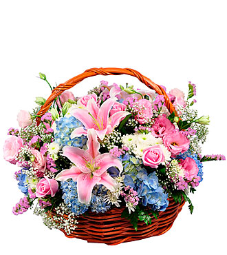 Basket Fresh Flowers