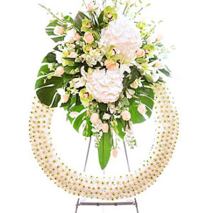 Funeral Wreath with Stand