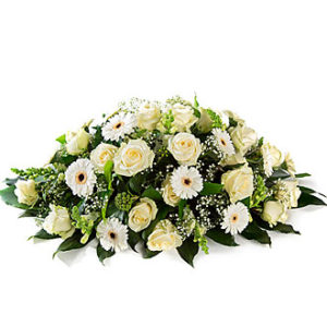 Funeral Argmt Oval white