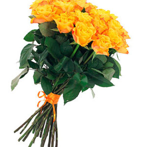 Bunch of 21 Yellow Roses