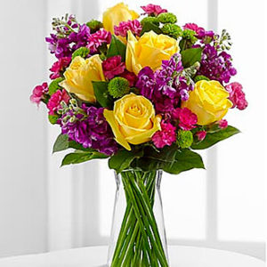 Happy Times Bqt incl vase
