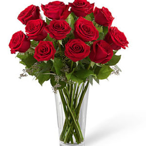 Long Stem Red Rose Bqt