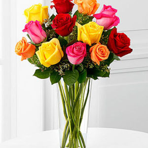 Bright Spark Rose Bouquet