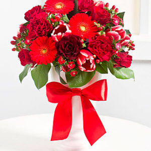 Elegant Bouquet in Red Co