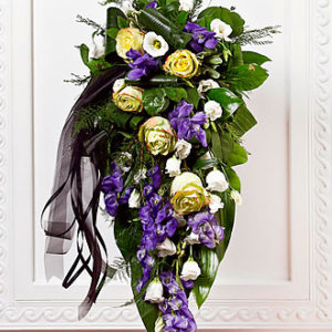 Funeral Spray with Ribbon
