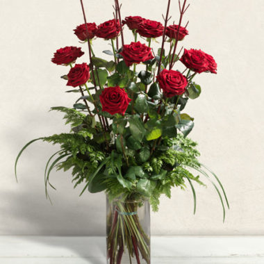 One Dozen long stemmed Red Roses