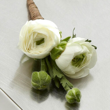 Boutonniere Rannculo Blanco