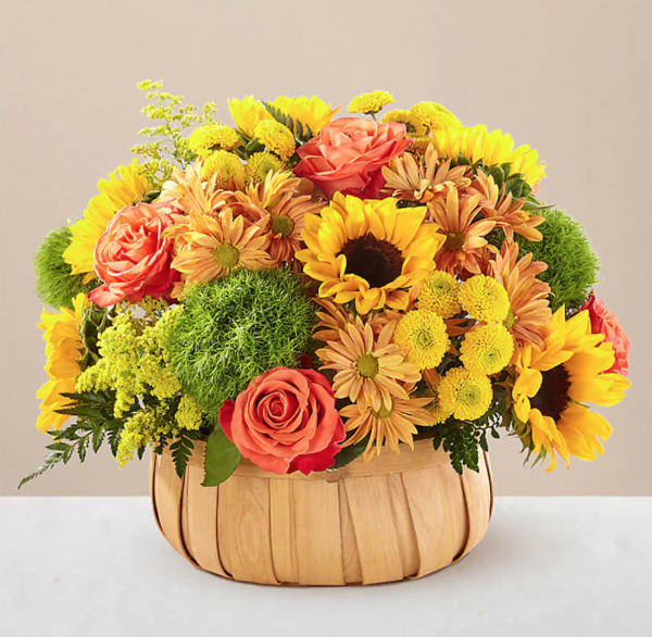 HARVEST SUNFLOWER BASKET