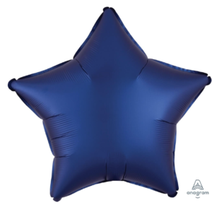 Globo 18" Estrella Azul Navy Mate C/1