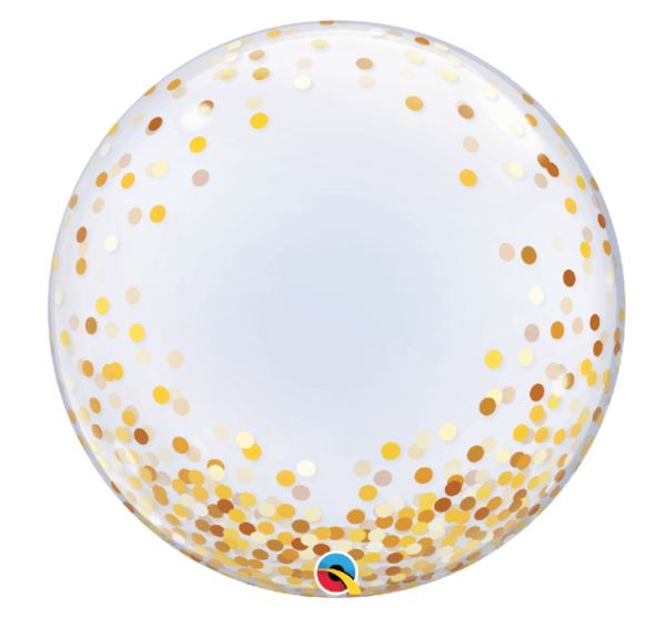 Burbuja 22" Gold Confetti Dots C/1