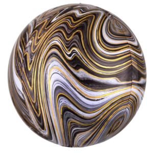 Orbz Marblez Negro Plata Dorado