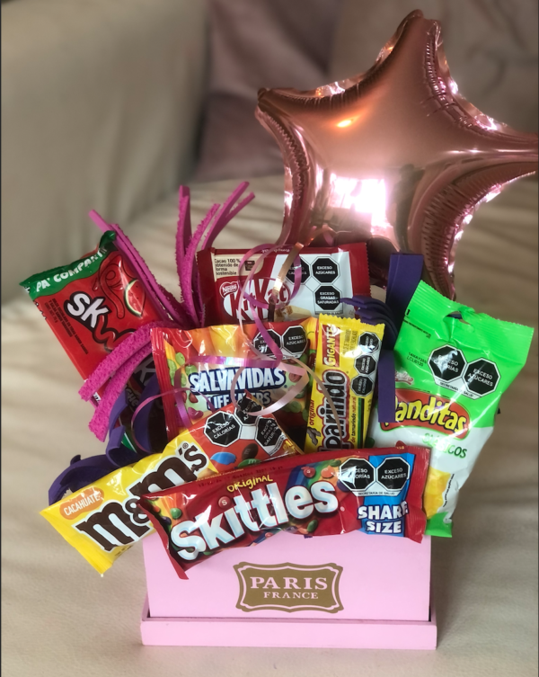 Caja de Dulces con Globo